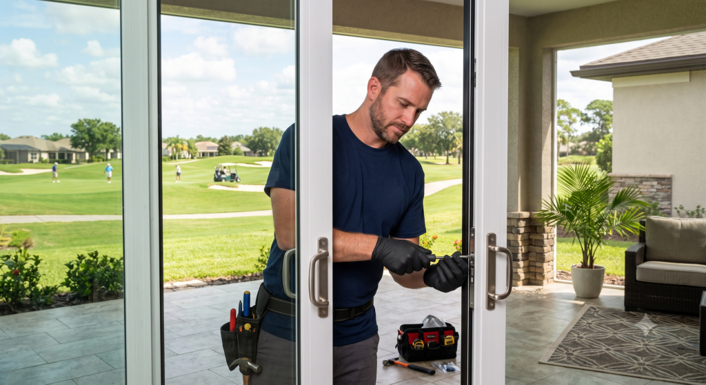 Sliding Door Lock, Handle repair The Villages